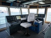 Siège de capitaine de bateau pliable, chaise de pilote marine, support ergonomique en cuir PU avec piédestal pour yacht, ponton marin, usage commercial