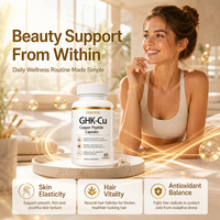Capsules de Peptide de Cuivre GHK-CU 1000mcg pour l'Éclat de la Peau, Anti-Âge, Soutien du Collagène et Santé Capillaire Adulte (OEM/ODM)