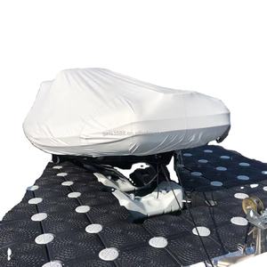 Ponton en plastique polyéthylène pour plateforme flottante avec terrasse en bois - Product Image 1