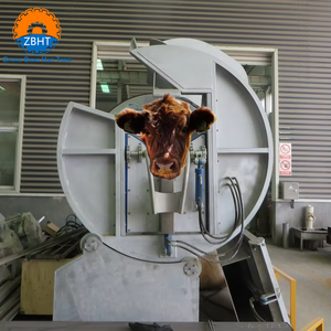 Boîte de contention rotative automatique certifiée Halal ZBHT pour bovins – Équipement d'étourdissement humain et efficace pour abattoir - Product Image 1