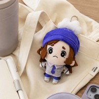 Boneka Plush Nui Custom 10cm Figur Anime Boneka Kapas dengan Aksesoris Pakaian Gantungan Kunci Custom Plushie