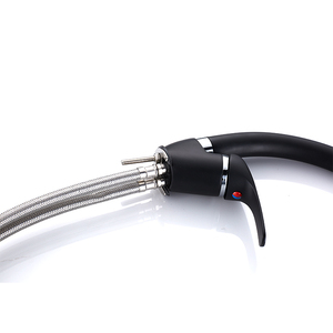 Hiện đại đòn bẩy duy nhất <span class=keywords><strong>Brass</strong></span> đơn xử lý bếp <span class=keywords><strong>Mixer</strong></span> vòi Pull-out đen sơn sàn gắn gốm khách sạn bồn rửa - Product Image 2