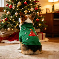 Pull pour chien de style classique, tricoté avec des motifs, adapté aux animaux de compagnie de petite, moyenne et grande taille, pour un usage quotidien