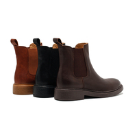 Bottes mi-mollet pour femmes en daim bicolore avec doublure en cuir véritable, lacets, confortables et respirantes, automne-hiver