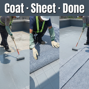 Heat Reflective Flexible Roof Waterproof <b>Coating</b> Anti Leakage UV Resistant Water Based <b>Paint</b> For Concrete Rooftop Repair - Product Image 4