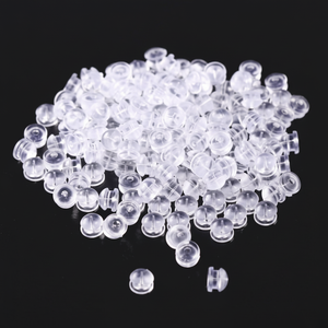 Orecchini in Silicone per Hamburger 5mm gioiello per Piercing Fine 2 pz (1 paio) - Product Image 1