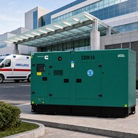 Groupe électrogène silencieux 200kVA 220kVA 275kVA 330kVA 400kVA 450kVA 500kVA 550kVA avec alternateur Leroy-Somer 50Hz