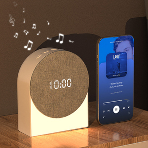Produit Tendance 2026 : Enceinte Veilleuse Horloge Numérique LED avec Sons Apaisants pour Hôtel et Machine à Bruit Blanc pour Bébé, Réveil - Product Image 3