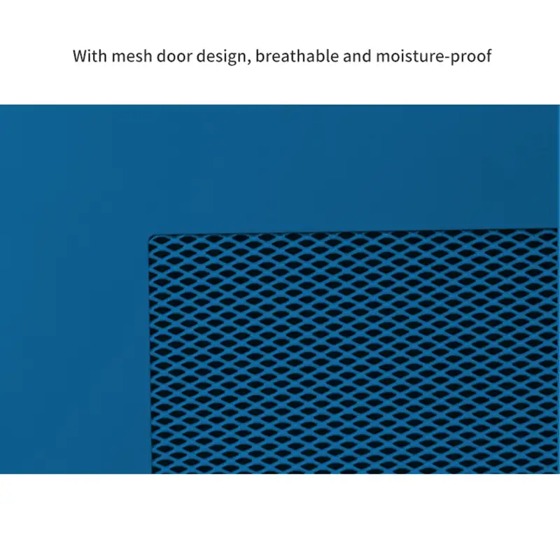 מתכת 3 מגירות אחסון חזה מודרניים מיטת עיצוב ביתי ריהוט כחול צבע פלדת ארון עם Stand לסלון