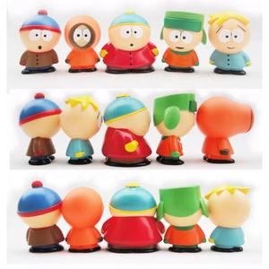 <span class=keywords><strong>South</strong></span> <span class=keywords><strong>Park</strong></span> 3D PVC giocattoli simpatico cartone animato Anime figura nuovo tema ODM modello numero Action Figure del parco sud - Product Image 1
