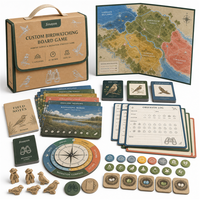 Jeu de société coopératif personnalisé d'observation des oiseaux : Jeu de stratégie de conservation et d'étude des habitats pour les centres naturels et l'éducation