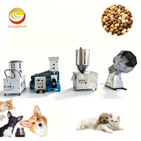Ligne d'extrusion semi-automatique ORME à faible investissement pour aliments pour animaux de compagnie, ensemble de machines de traitement d'aliments secs en croquettes