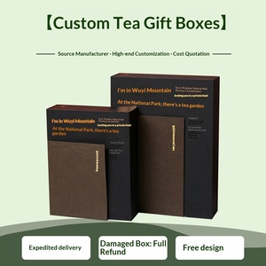 Luxury Flip-Top Tea <b>Gift</b> <b>Box</b> Custom for White, <b>Black</b>, Green & Pu'er Tea - Product Image 5