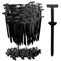 Attaches-câbles universels autobloquants en nylon avec boucle, sangles de fixation en plastique, attaches-câbles en fer pour espaces de câbles, attaches-câbles pour instruments de voiture