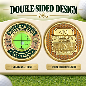 Niveau à bulle double face personnalisé avec logo de club de golf pour la lecture du green, accessoire de putting pour les magasins professionnels, les tournois et les cadeaux promotionnels - Product Image 2
