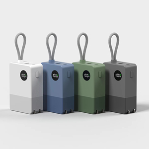 พาวเวอร์แบงค์ USB C ขนาดกะทัดรัดพิเศษ <span class=keywords><strong>2</strong></span>-in-1: เครื่องชาร์จพกพา 5000mAh พร้อมปลั๊กไฟแบบยืดหดได้สำหรับ US/ญี่ปุ่น ของจำเป็นสำหรับการเดินทาง - Product Image 1