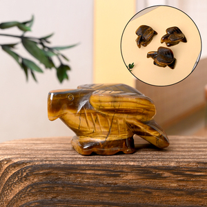 Escultura de águila tallada en cristal de 5 cm, piedra preciosa natural curativa para decoración del hogar - Product Image 1