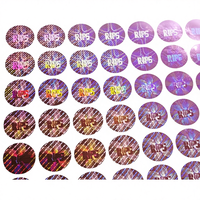 Nouveau design autocollant d'hologramme d'étiquette de garantie de sceau de sécurité