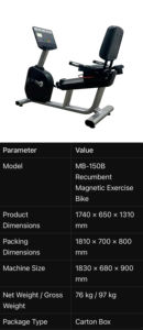 Vélo couché commercial MB FITNESS – Vélo <span class=keywords><strong>de</strong></span> fitness pour salle <span class=keywords><strong>de</strong></span> sport, fabriqué en Chine - Product Image 6