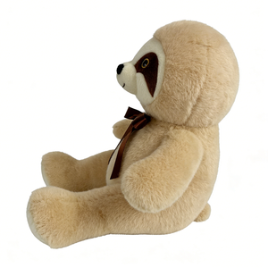 Cute Sitting <b>Sloth</b> Plush Toy Light Brown Soft Fuzzy Stuffed Animal for Kids 3 Years and Above Unisex <b>Gift</b> - Product Image 2