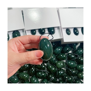 DIY Zertifizierte Grüne Nephrit-Jade Yoni-Eier Natürliche Nephrit-Jade-Eier für Frauen Kegel-Übungen - Product Image 4