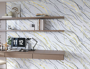 <b>Vinyl</b> Peel And Stick Wallpaper Waterproof Marble Wall Sticker Roll Indoo - Product Image 2