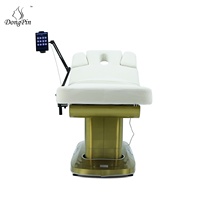 Table de massage de spa contrôlée par tablette Dongpin pour salon, table de massage à trois boutons à commande au pied avec coussin chauffant à température contrôlée