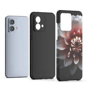 For Motorola Moto G84 custom UV printing phone cases shockproof 2 in 1 cover with open and close door camera