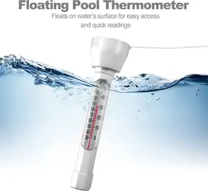 Grand thermomètre numérique flottant pour piscine, extérieur, intérieur, Spa