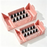 Boîte cadeau de luxe à deux portes avec ouverture magnétique, de qualité supérieure, pour cosmétiques, avec insert en EVA et deux ouvertures latérales