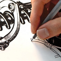 Ensemble de stylos à encre pigmentée pour dessin fin personnalisé, stylo à dessin avec pointe en feutre pour l'art islamique arabe, calligraphie, fabriqué en plastique