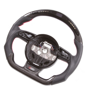 Volant de voiture personnalisé en fibre de carbone véritable avec LED intelligentes, adapté aux <span class=keywords><strong>Audi</strong></span> RS3 RS4 <span class=keywords><strong>RS5</strong></span> 2013 2014 <span class=keywords><strong>2015</strong></span> 2016 S3 S4 S5 - Product Image 5