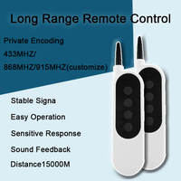 434Mhz 15000M RF Télécommande Code privé Étanche Contrôle industriel Émetteur longue portée pour la Direction de rotation de la pompe