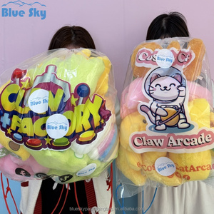 Bán hàng nóng đồ chơi sang trọng búp bê trong suốt Ba lô túi nhựa chất lượng cao trong suốt Claw dây kéo Ba lô - Product Image 5