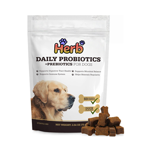 Complément alimentaire pour la santé digestive des chiens et des chats, probiotiques pour animaux de compagnie ODM/OEM, sous forme de friandises molles, favorisant l'équilibre de la flore intestinale - Product Image 1