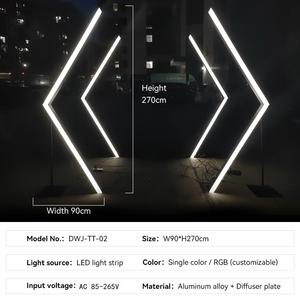 Moderno lujo fiesta evento decoración romántico tiempo túnel deshierbe iluminación personalizada RGB LED boda arco - Product Image 4