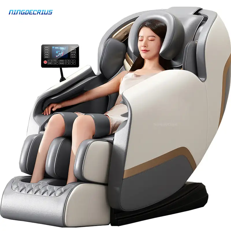 NingdeCrius-masajeador de cuerpo completo, de gravedad cero silla de masaje, plegable, reclinable, 3d, Thai, 4D, 2022
