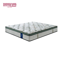 Matelas Premium LOONGFUNG sous vide à ressorts ensachés zonés avec latex naturel et mousse de charbon de bambou pour chambre et hôtel