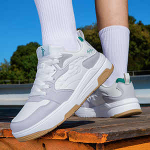 Baskets compensées en <span class=keywords><strong>cuir</strong></span> blanc pour femme, nouvelle mode 2026, chaussures de qualité supérieure, baskets à plateforme décontractées pour femme - Product Image 5