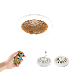 Nouveau décor intérieur 30W LED <span class=keywords><strong>ventilateur</strong></span> de <span class=keywords><strong>plafond</strong></span> <span class=keywords><strong>lampe</strong></span> avec télécommande E27 80 réglable PC 3 couleurs aromathérapie contrôle de la vitesse du vent - Product Image 2