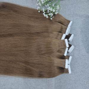Meilleur prix Double dessiné bande brute dans les extensions de cheveux 100 bande de cheveux humains Ins bande vierge naturelle Extensions de cheveux en gros - Product Image 4