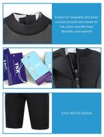 3Mm Adulte Femmes Combinaison Hommes Short Swimrun Shirt Suites Wet Suit Back Zip Wetsuits Néoprène Surf Diving Shorty
