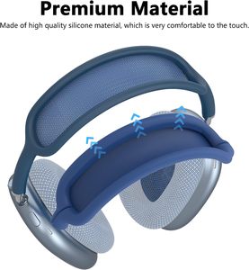 Funda de silicona para <span class=keywords><strong>AirPods</strong></span> <span class=keywords><strong>Max</strong></span>, auriculares, almohadillas para los oídos, <span class=keywords><strong>diadema</strong></span>, funda protectora para <span class=keywords><strong>AirPods</strong></span> <span class=keywords><strong>Max</strong></span> - Product Image 3