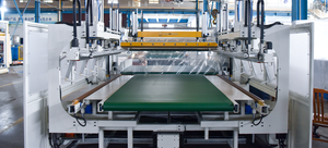 Moteur de contrôle automatique PLC Matelas PE/PVC Film Machine d'emballage de <span class=keywords><strong>literie</strong></span> à haut rendement Conception personnalisée Pompe à entraînement mécanique - Product Image 3