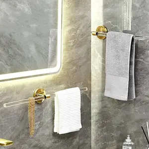 Barre de démêlage en acrylique, accessoires de salle de bain muraux, porte-serviettes et porte-serviettes d'hôtel
