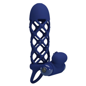 Silicone Cock Enlargissement Extender préservatifs <span class=keywords><strong>longue</strong></span> <span class=keywords><strong>durée</strong></span> pour hommes Penis Sleeve - Product Image 3