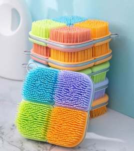 Brosse de douche en silicone, nouvelle brosse exfoliante douce pour le corps, brosse de bain multifonctionnelle, salle de bain - Product Image 1