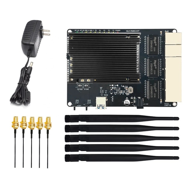HLK-RM65 Openwrt WiFi 6 MT7981B+MT7976C+MT7531A Wireless AX3000 Gigabit Router Module Kit with 128M Flash