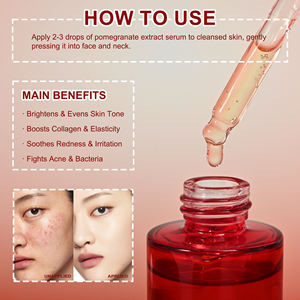 Toptan Nemlendirici Tonik Serum Nar Özlü Yıkama Canlandırıcı Peptit Nemlendirici Krem Parlatıcı Cilt Bakım Seti - Product Image 4