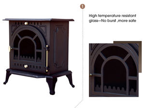 Estufa grande <span class=keywords><strong>de</strong></span> hierro fundido <span class=keywords><strong>de</strong></span> gran venta, buena eficiencia, estufa <span class=keywords><strong>de</strong></span> <span class=keywords><strong>leña</strong></span> para interiores, chimenea - Product Image 5